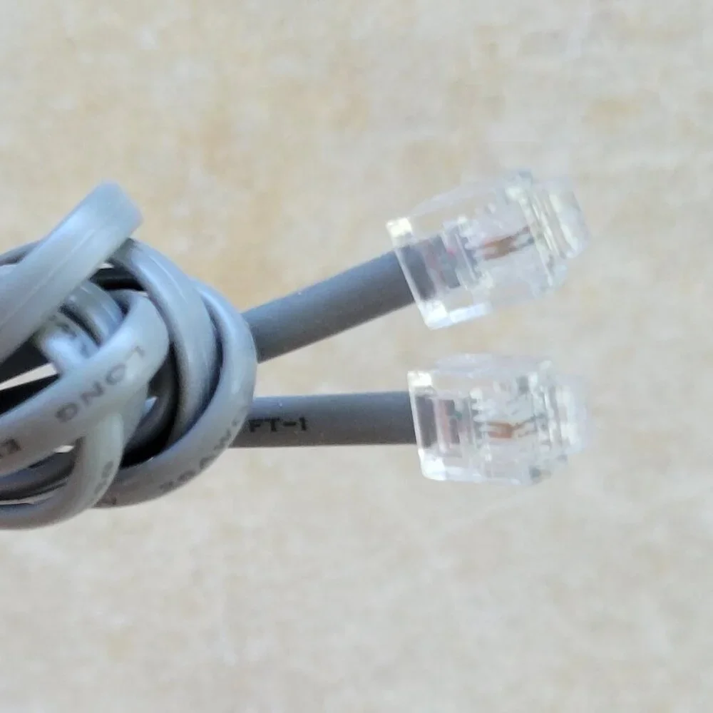 RJ-11 Phone and Fax Cable, 6 Feet
